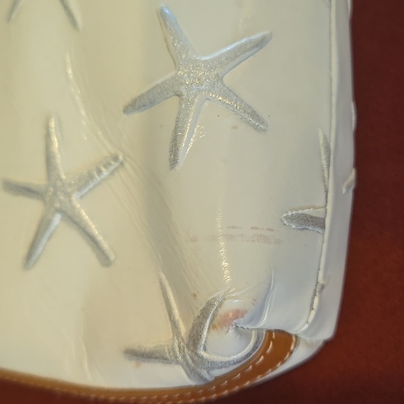 🤍🩶VINTAGE BRAHMIN Silver Atlantic Starfish Mini Shoulder Bag 🩶🤍 - Picture 7 of 10